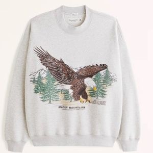 abercrombie smoky mountains crewneck L